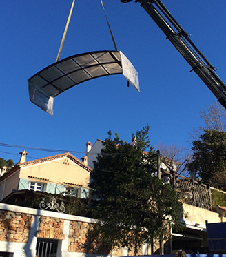 Pose de tout d'abris