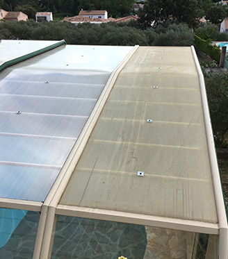 Réparation d'abris de piscines